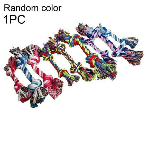 QHUDLV GLIMDA 17cm Dogs Cotton Rope Chew Toys Pets Puppy Molar Tool Teeth Home Supplies Cleaning Accessories H8n3 Small Random Color Animal
