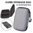 thumbnail image 1 of QHUDLV EVA Game storage bag For /R35S Retro Handheld Video Console Game Gray Best, 1 of 9