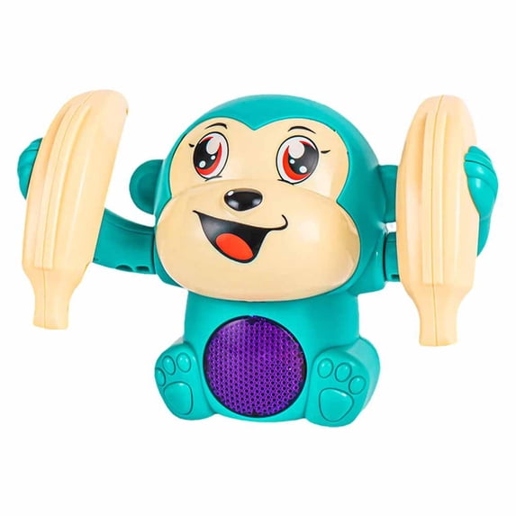 QHUDLV DAGESVGI Monkey Toy,Electric Flip and Head Monkey Toys For Toddler Infant,Cute Talking Craw Bananas,Baby Tumbling with Monkey