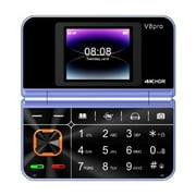 QHUDLV FLKWOP V8 Pro Foldable Flip Phone 2g Senior Mobile With Big Sim Buttons, Dual Multilingual D1n4 Dual & Support Flashlight Standby