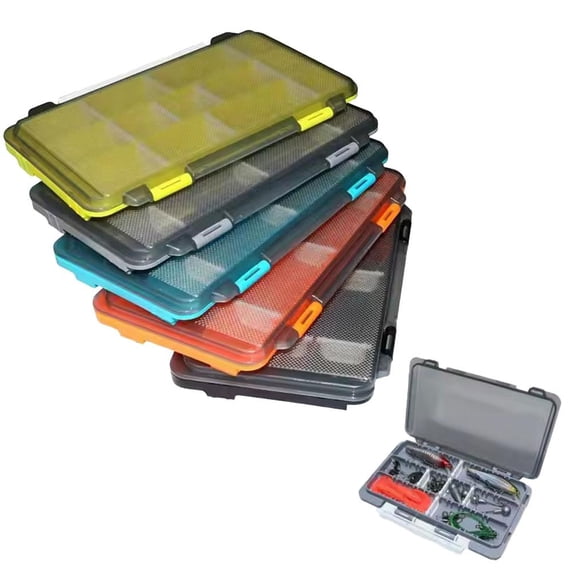 QHUDLV Fishing Tackle Box Lure Large-capacity Compartments Storage Hard Case Hot Z5