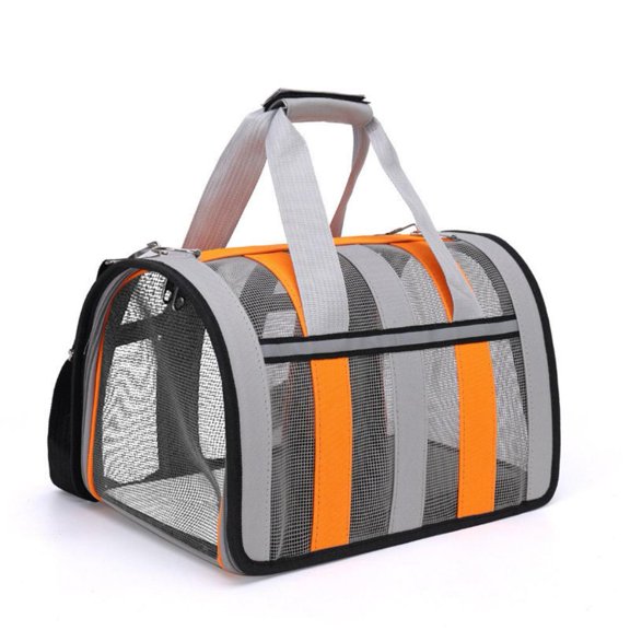 QHUDLV Foldable Pet Carrier, Small Medium Dog Cat Travel Bag, Portable Puppy Transport Box