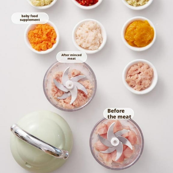 QHUDLV Food Processors, Electric Food Chopper with Meat Grinder & Vegetable Chopper, Multifunctional Electric Food Processor