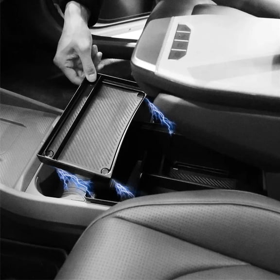 QHUDLV Front Central Console Armrest Storage Box Organizer Container Tray For KiaE