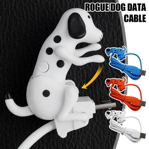 QHUDLV Funny Humping Dog USB Cable,Micro USB Charging Cable,Data Transfer with Rogue Dog Design