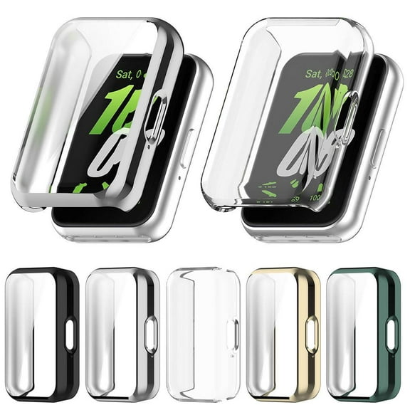 QHUDLV Galaxy Fit 3 Screen Protector,Tempered Glass Case,Full Coverage