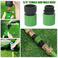 thumbnail image 1 of QHUDLV Garden Watering Hose ABS Quick Connector 3/4 End Double Male Hose Coupling Joint for Hose Extender System Pipe Tube Adapter Set, 1 of 9
