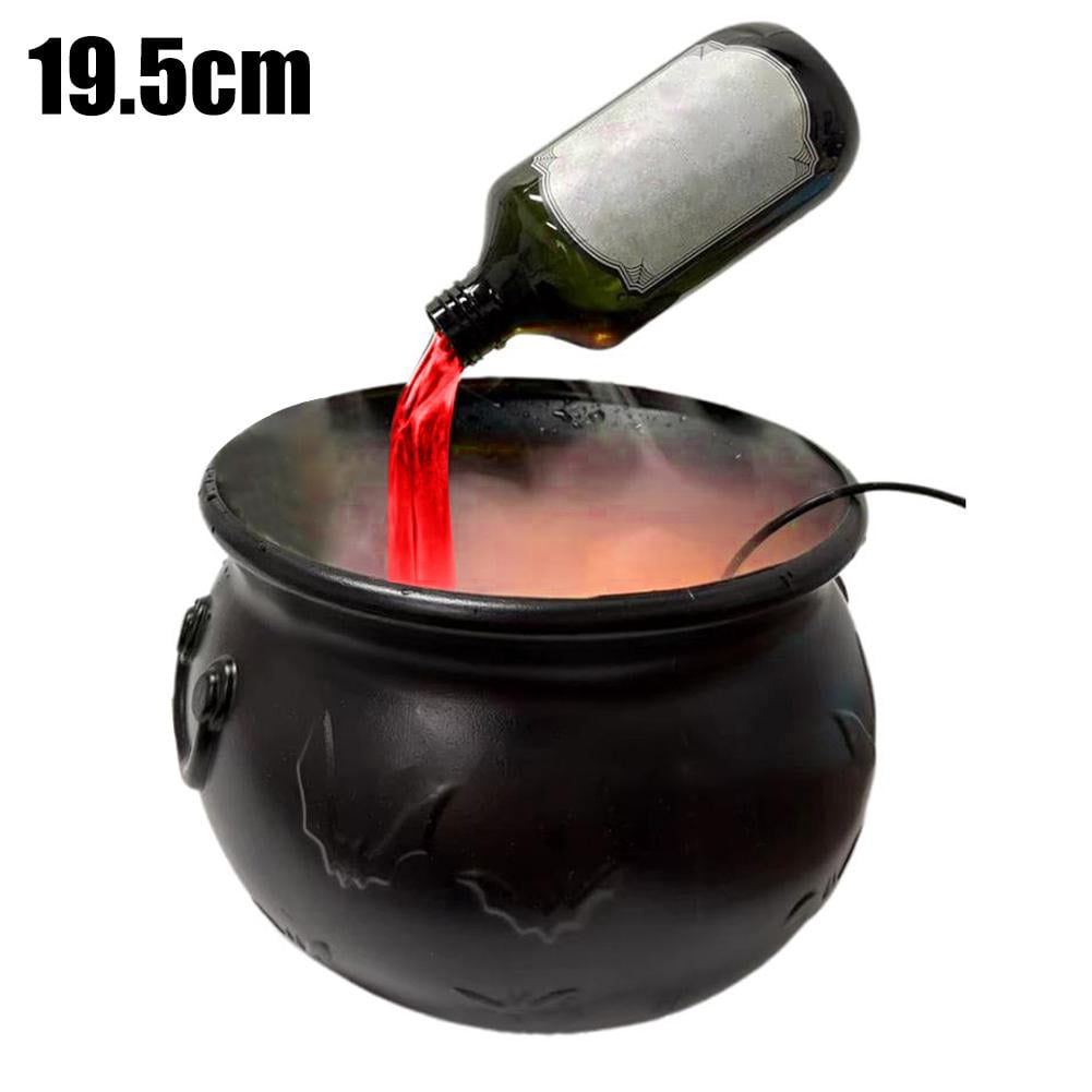 QHUDLV Halloween Cauldron Decor with Magic Floating Potion Bottles and ...