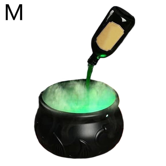 QHUDLV Halloween Decorations Indoor Floating Potion Cauldron with Mist Maker,Spooky Black Bowl,Hocus Plastic Pocu Vintage