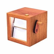 QHUDLV Hand Crank Photo Album with Light,Mini Photo Album,Custom Picture Flip Book Frame,Personalized Wood Hand-cranked Animation Box,8 Photos Display Gifts for Couple Family Mothers Day Fathers Day