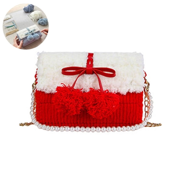 QHUDLV Handmade DIY Knitting & Crochet Handbags Kit, Mesh Plastic Canvas Kit for Shoulder Bags, Crossbody Bags,Woven Material Bag