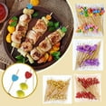 thumbnail image 1 of QHUDLV Heart Toothpicks For Appetizers, 100 PCS Bamboo Cocktail Sticks Skewers, Heart Shape Bamboo For Valentines D Cocktail Sticks, 1 of 9