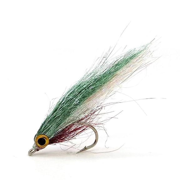 QHUDLV High Carbon Hook, UV Colors High Carbon Hook Polar Fry Salmon Trout Sea Bass Steelhead Minnow Fly Fishing Flies Lure Set