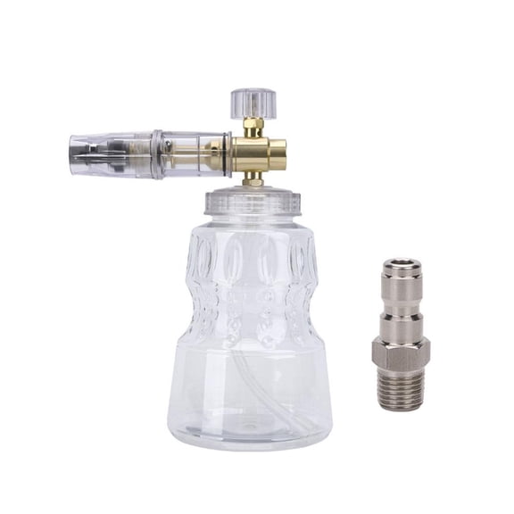 QHUDLV High-Pressure Foam Sprayer, 32oz Adjustable Car Wash Nozzle, Copper-Plated Aluminum Jet for Vehicle Garden Cleaning Equipment