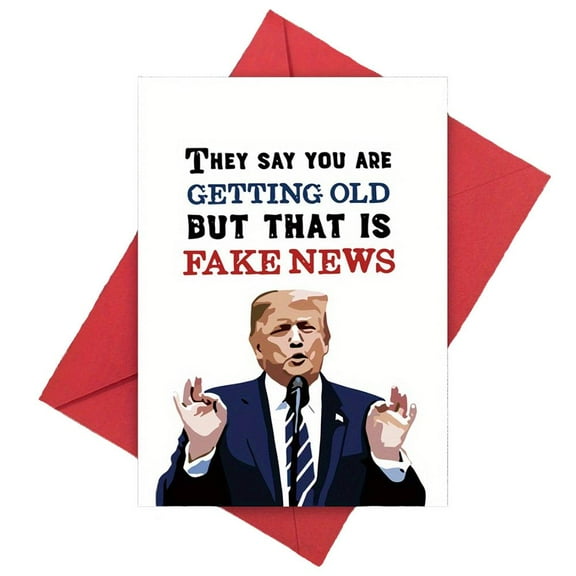 QHUDLV Humor Birthday Card For Dad Mom, 1pcs Donald Christmas Card, C Cards Birthday DJT Birthday Greeting Card Funny