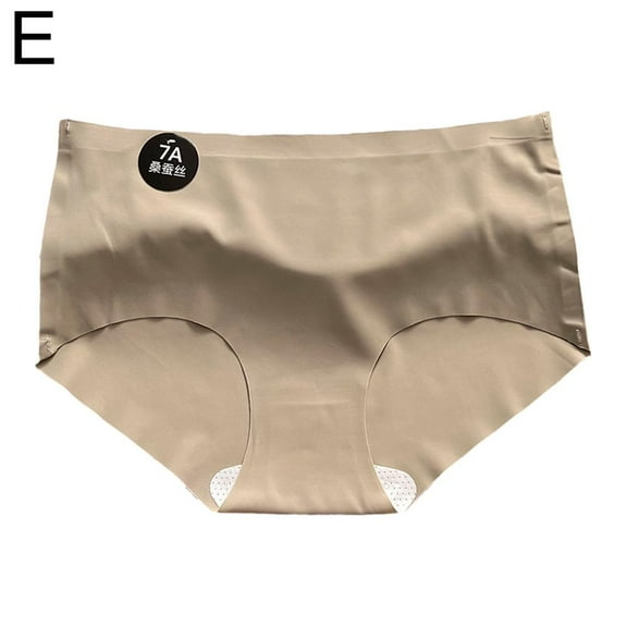 QHUDLV Ice Silk Briefs,Women’s Seamless,Anti Friction Underwear
