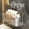 thumbnail image 1 of QHUDLV Installation Bath Baskets Toiletries Box Suction Cup Storage Rack Mounted Storage Bathroom Shelves Wall, 1 of 9