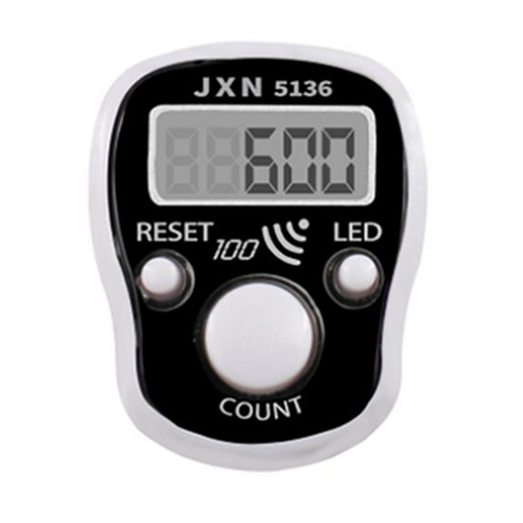 QHUDLV LED Digital Row Counter, 5 Digit Display Counter Clicker, Handheld Click Counter, 1.06 1.37inch Compact Finger Tally Clicker, Electronic Finger Counter Hand Tally Counter with
