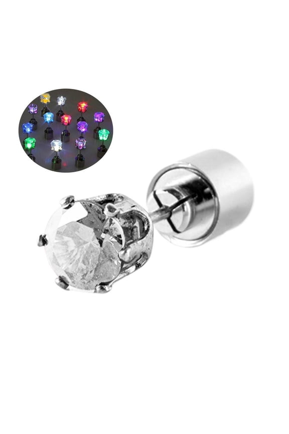 LED lighted earrings Men Women Bar Rave flash party dance holiday New B8