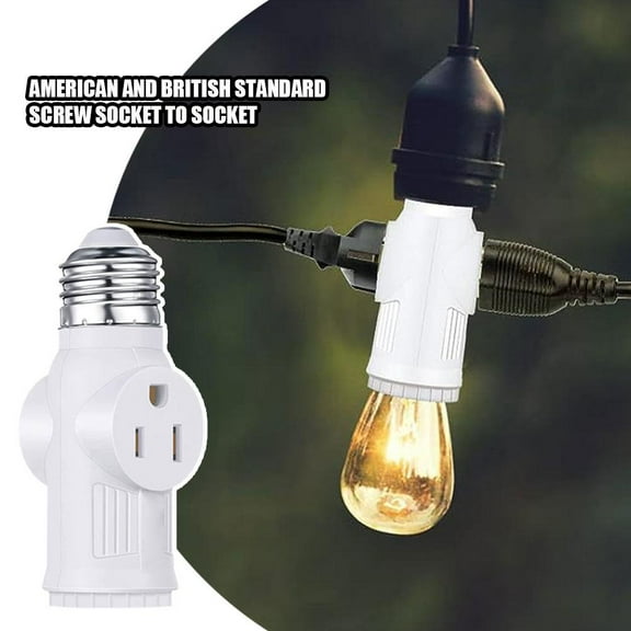 QHUDLV Lamp Socket Converter,American/British Standard Adapter,Universal Fit