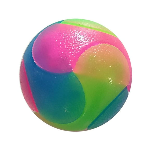 QHUDLV Light Dog Balls Flashing Elastic Ball Glow in the Dark Interactive Pet Toys