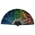 thumbnail image 1 of QHUDLV Wmool Reflective Gradient Fan,Foldable Kung Dance Prop,Party Photography Accessory, 1 of 9