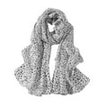 thumbnail image 1 of QHUDLV HFINGAQEX Vintage Leopard Print Scarf Fashion Soft Chiffon Shawl Scarf Women Winter Animal Scarf Print Scarves Leopard Scarf For Women, 1 of 5