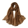 thumbnail image 1 of QHUDLV HFINGAQEX Vintage Leopard Print Scarf Fashion Soft Chiffon Shawl Scarf Women Winter Animal Scarf Print Scarves Leopard Scarf For Women, 1 of 5