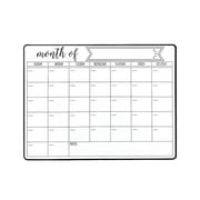 QHUDLV Magnetic Dry Erase Calendar For Refrigerator,Monthly Weekly Daily Magnet Fridge Dry Table Calendar Whiteboard Planner Erase