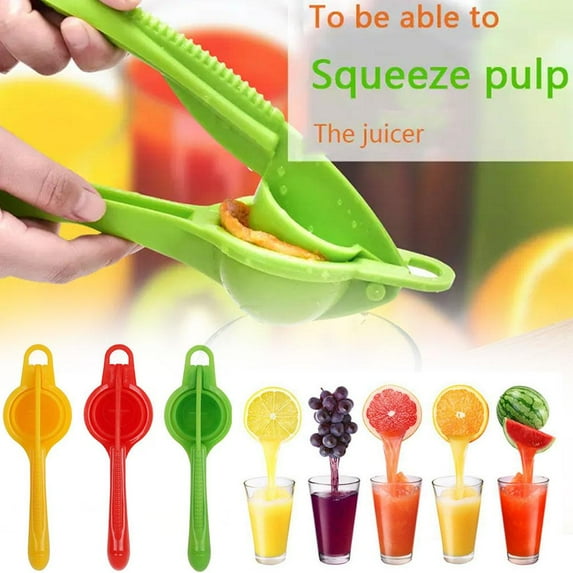 QHUDLV Manual Juicer Citrus Lemon Squeezer, Fruit Juicer Lime Press Plastic,Easy to Manual Juice Citrus Juicer,Easy-Use Lemon Clean