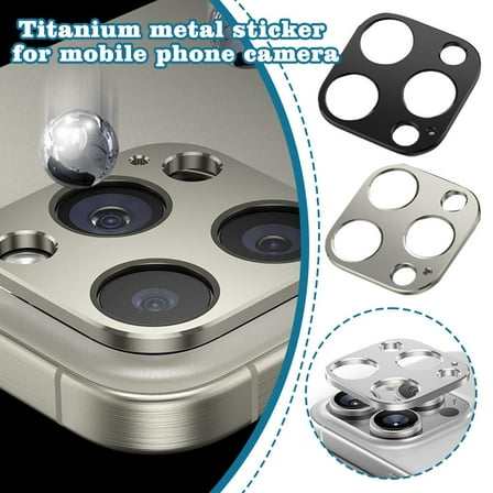 QHUDLV Metal Camera Bezel Protector,Fits 16 Pro/Pro Max Lens