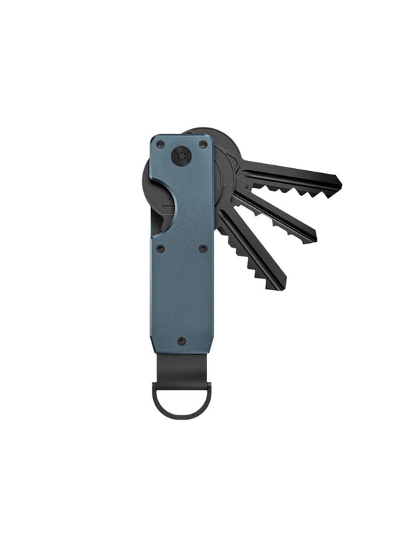 RJSQAQE Key Organizer for Men,Compact Key Holder with Mini Screwdriver,Creative Folding Pocket Key Holder up to 5 Keys