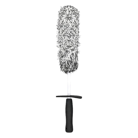 QHUDLV Microfiber Car Wheel Brush, 17" Long Rim Cleaner for Deep Tire Spoke Wash