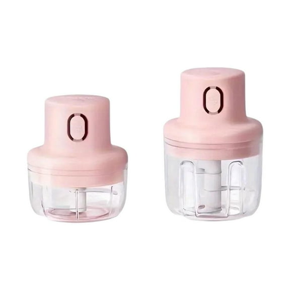 QHUDLV Food Chopper,Electric Meat Grinder,Electric Garlic Chopper, Vegetable 3-Leaf Chopper, Processor,US Small Food