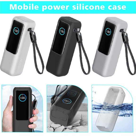 QHUDLV Mobile Power Silicone Case for Anker Zolo 165W - Anti-Drop Protection