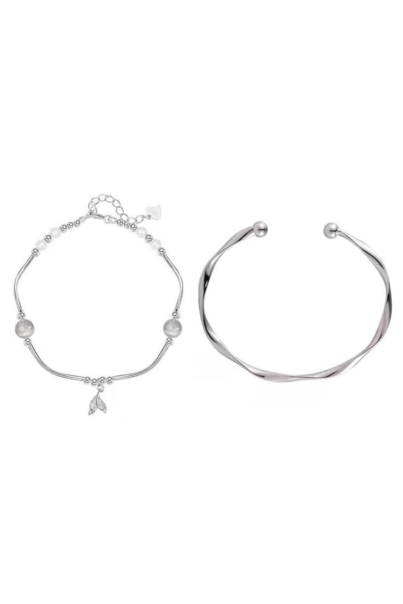 Moonlight Fishtail Bracelet Womens Double Layering Niche Temperament