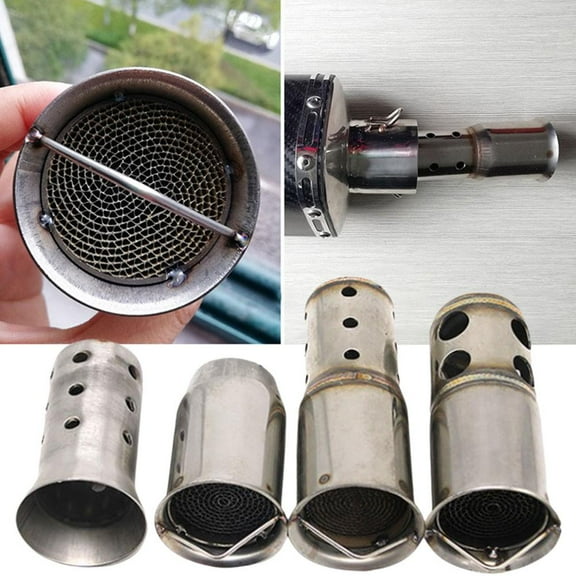 QHUDLV Motorcycle Exhaust Silencer,Removable Muffler,Catalyst Replacement