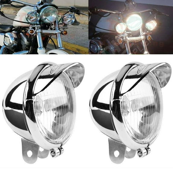 QHUDLV Motorcycle Fog Light,Driving Spot Lamp,Bright Auxiliary Bar Mount