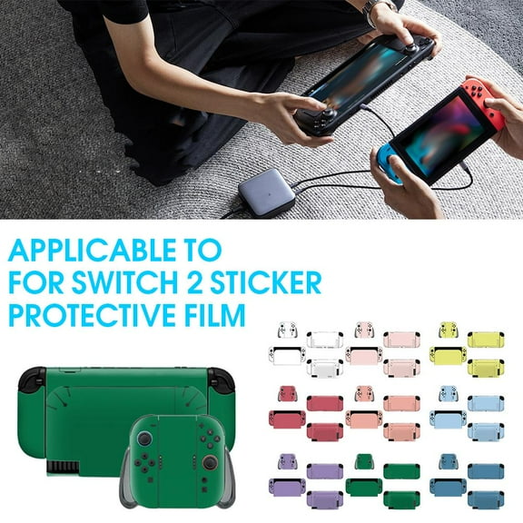 QHUDLV New Game Protector Sticker Skin for Switch 2: