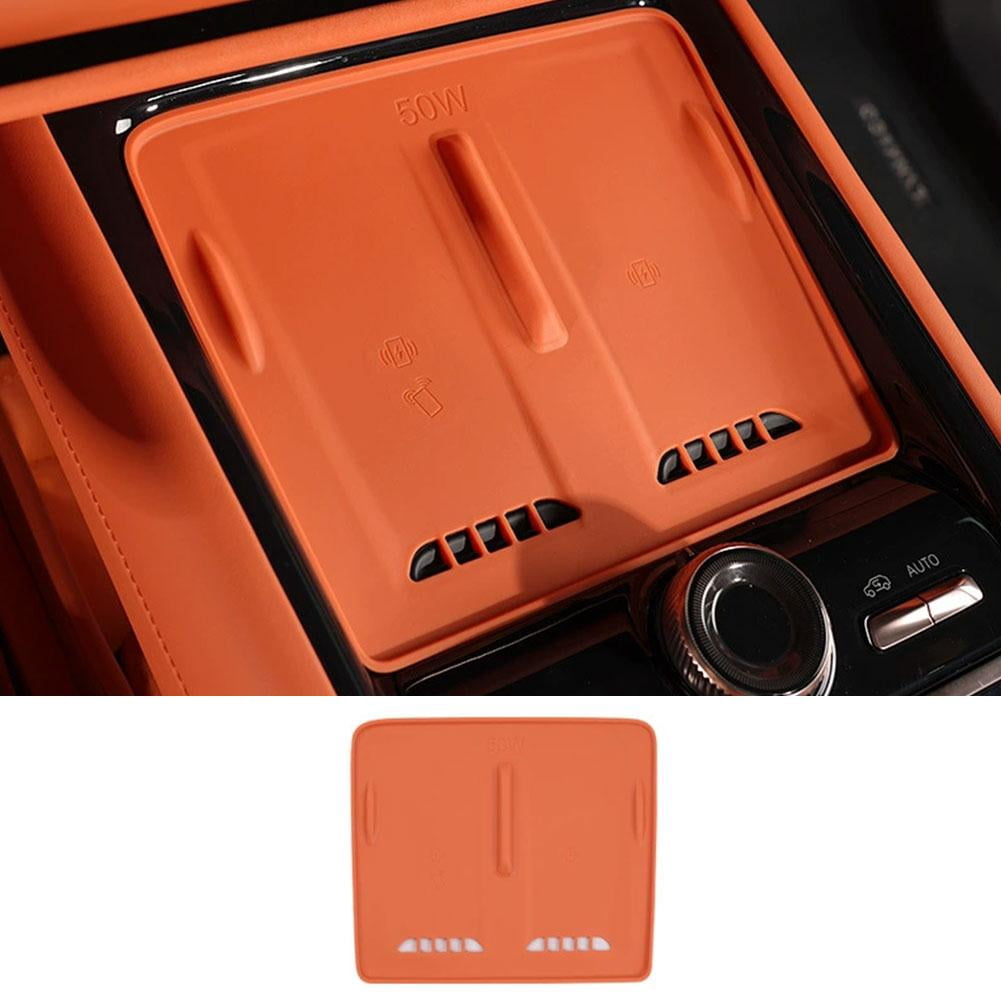 QHUDLV Non-Slip Silicone Center Console Tray, Custom Fit Storage Insert ...