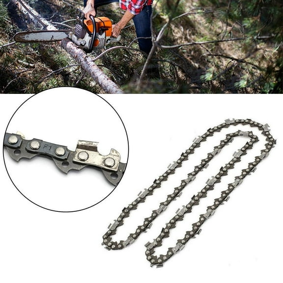 QHUDLV PLGEBR 16 Inches 3/8 Drive Link Chainsaw Saw Chain Wood Chainsaw Saw Chainsaw Lumber Mill Parts Chain for Cutting