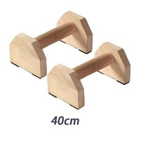 QHUDLV Parallettes Bars, Wooden Calisthenics Equipment for Handstand & Push Up Training, 3-Size Pushup Handles for Home Gym, Strength Training for Men and Women