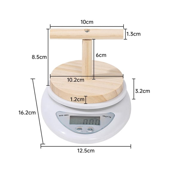QHUDLV Perch-Mounted Pet Bird Scale, Parrot Weight Scale with Perch, Perch Parrot Training Scale, Weight Change Monitoring, For Par