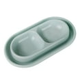 thumbnail image 1 of QHUDLV Plastic Double Twin Pet Bowl For Dog Or Cat Food Water Dish- Station, 1 of 5