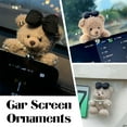 thumbnail image 1 of QHUDLV Plush Bear Dashboard Ornament,Cute Auto Interior Decoration,Fun Gift Accessory, 1 of 9