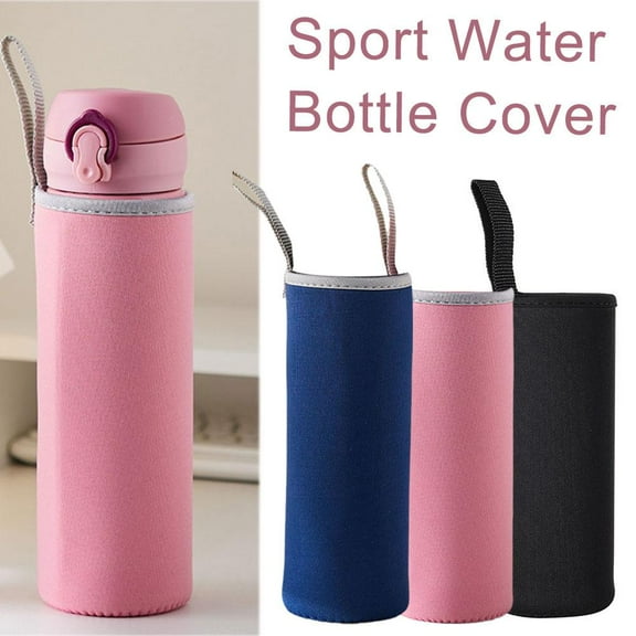 QHUDLV Portable Sport Water Bottle Cover Glass Bottle Case Pouch Camping Accessor H1