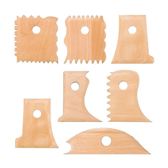 QHUDLV Pottery Foot Shaper Tools,7PCS Trimming Set,Clay Sculpting