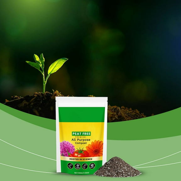 QHUDLV Potting Soil, Breathable Indoor Soil Mix, Natural Balanced Fertilizer, Ideal for Vegetable, Cactus, Bonsai Gardening and Outdoor Planting, Lightweight