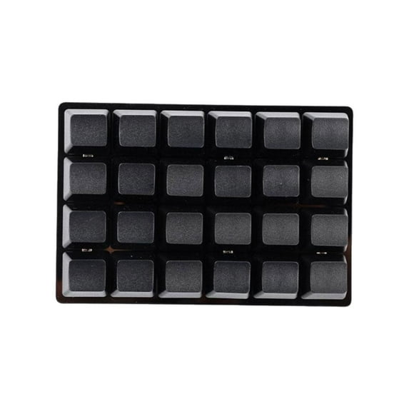 QHUDLV Programmable Keyboard Hot-swappable RGB 24-key Keypad Macro Supporty