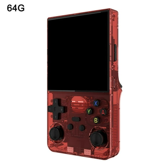 QHUDLV R39 Handheld Game Console, Portable Mini Retro Gaming Console, 4.0 Inch 4K HD IPS Screen, 4000mAh Battery, Portable Pocket Video Game Console 64/128GB Memory Card